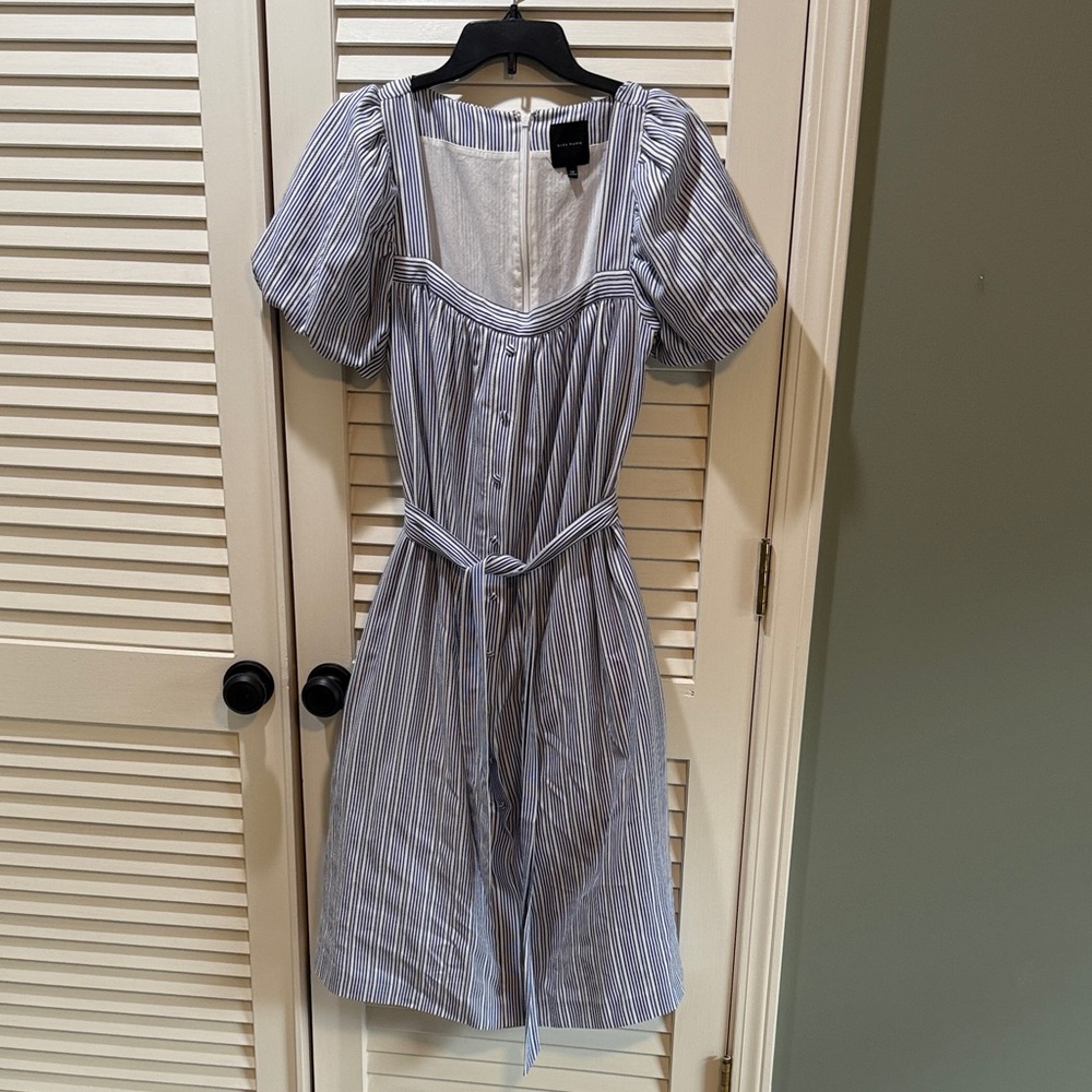 Alex Marie Square Neck Puff Sleeve Dress